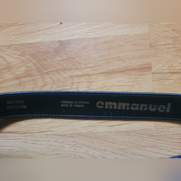 Emmanuel Textured Aquamarine Belt - Picture 5 of 7